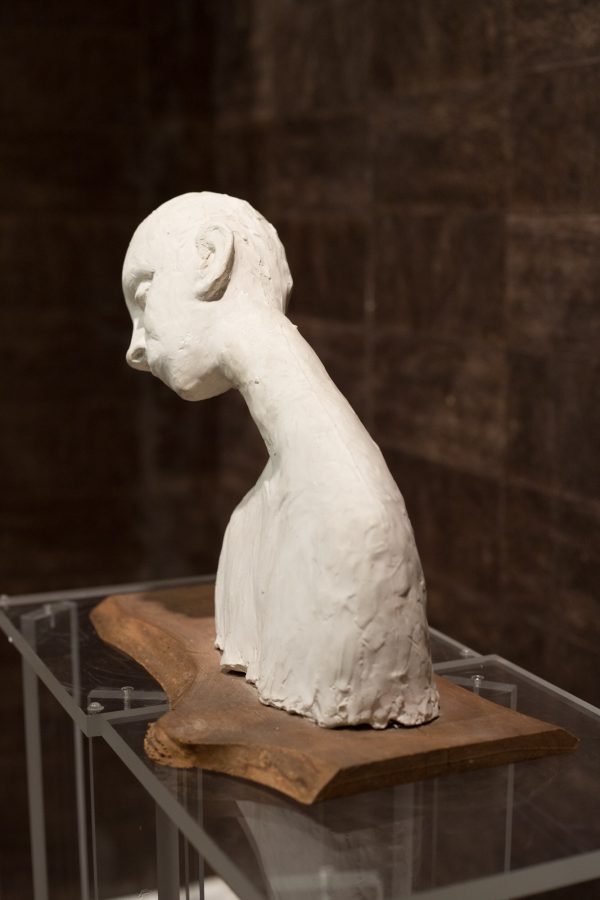 Sculpture Buste en Plâtre Ida Fuà