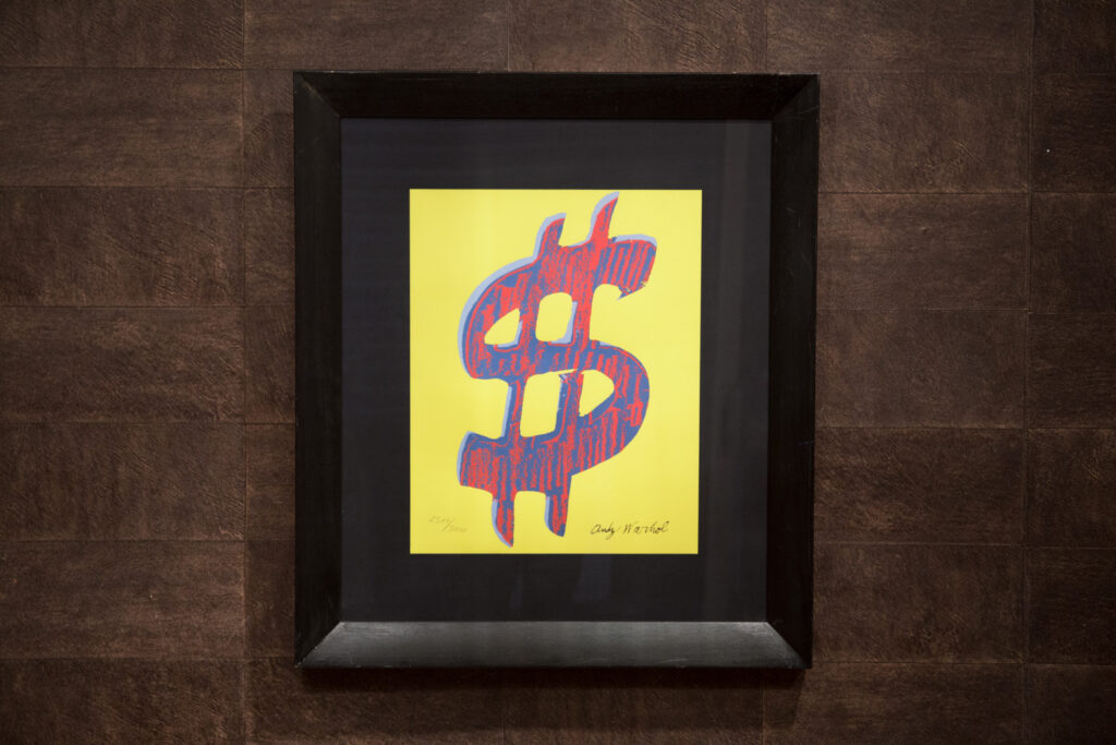 Andy Warhol Lithograph Dollar Sign