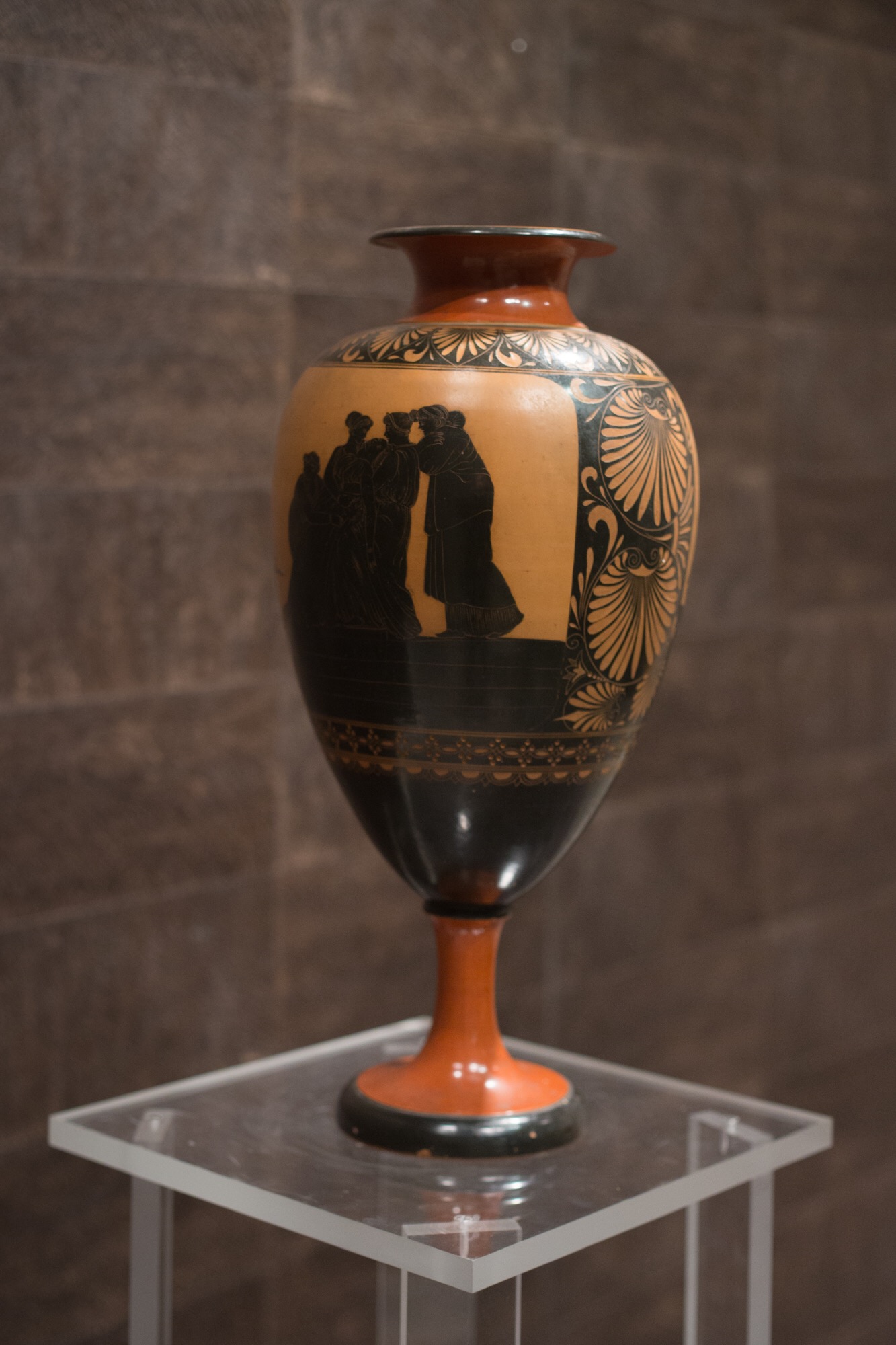 Redware Neoclassical Terracotta Vase