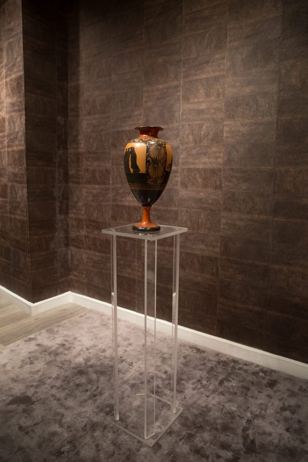 Redware Neoclassical Giustiniani Vase