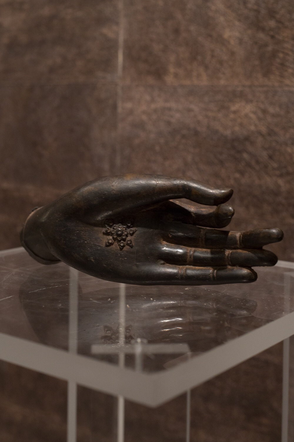 Vintage Bronze Sculpture Buddha Hand