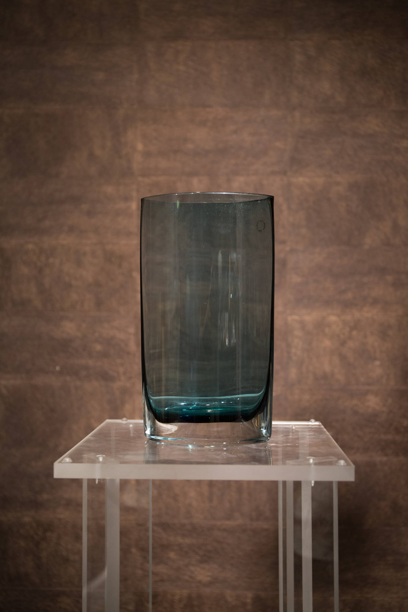 Green Murano Hand-Blown Glass Vase by Nason