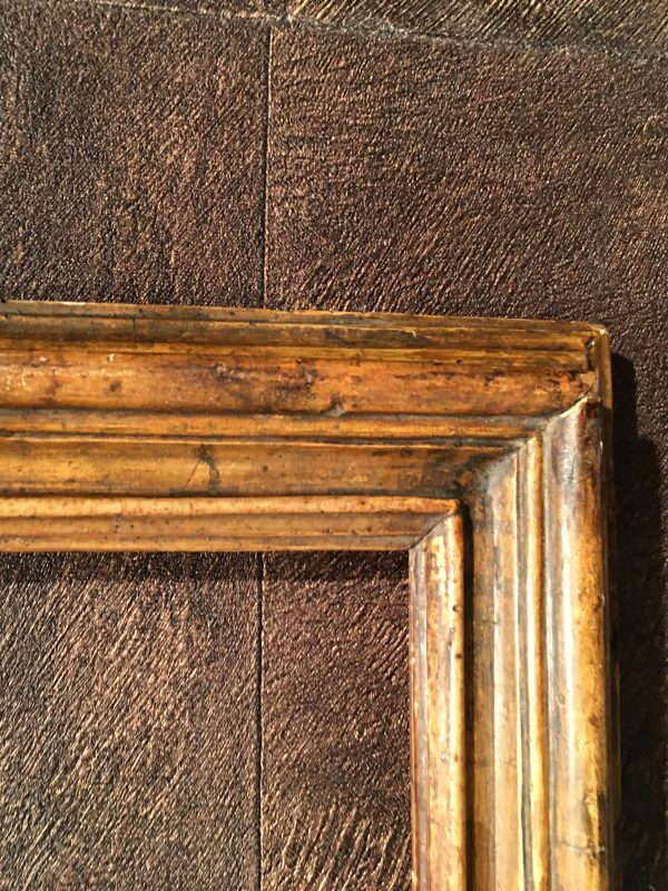 Cadre italien Salvator Rosa en bois doré du XVIII siècle