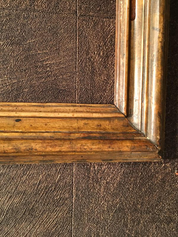 Detail Cadre italien Salvator Rosa en bois doré