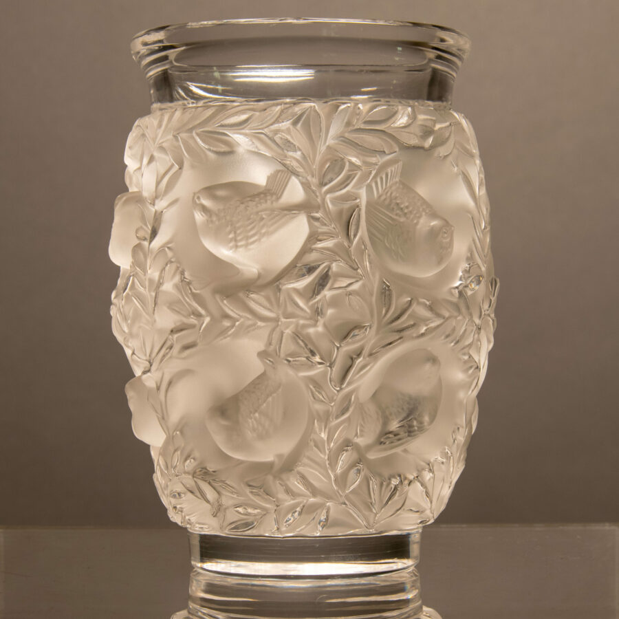 René Lalique Vaso Bagatelle in Cristallo