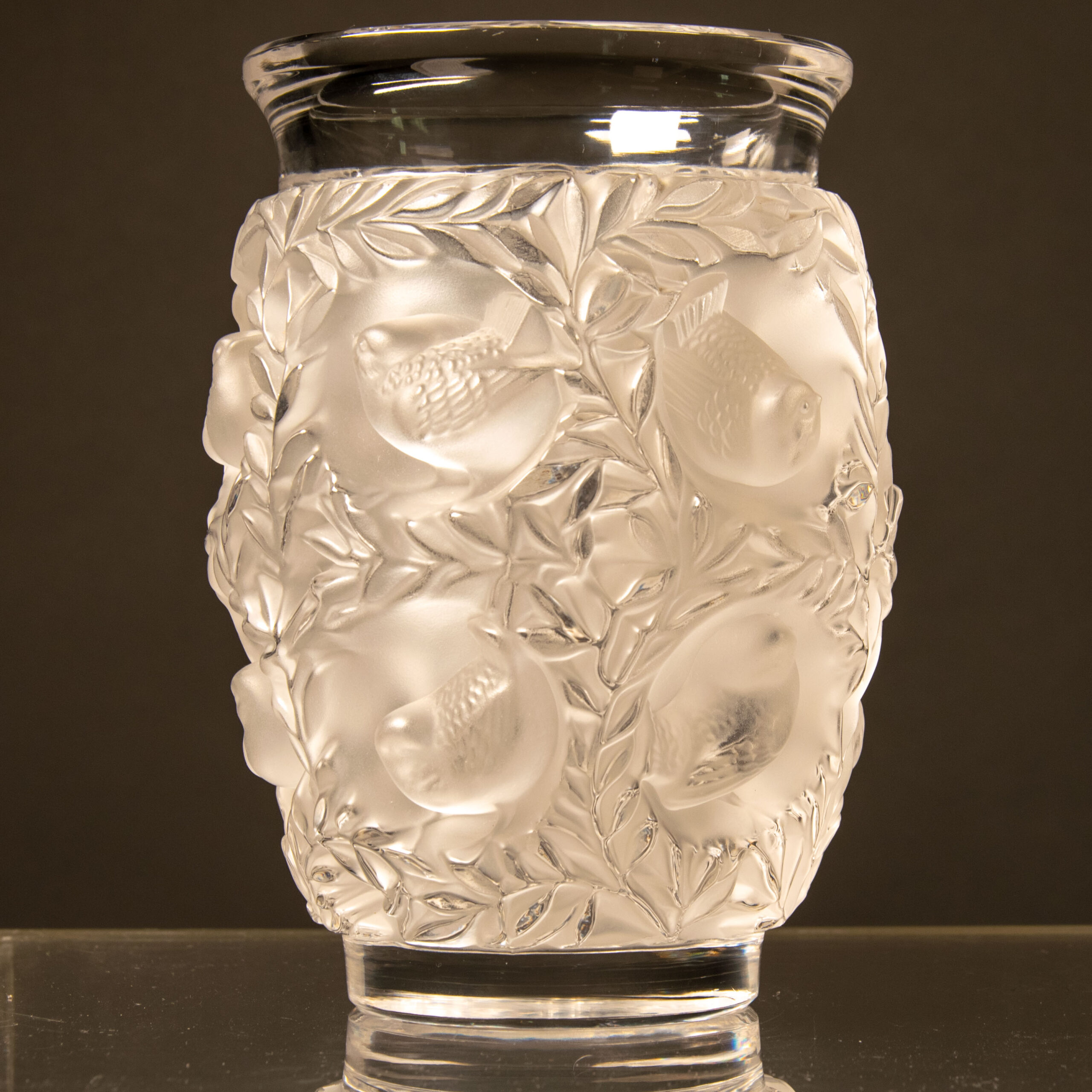 René Lalique Modern Bagatelle Crystal Vase