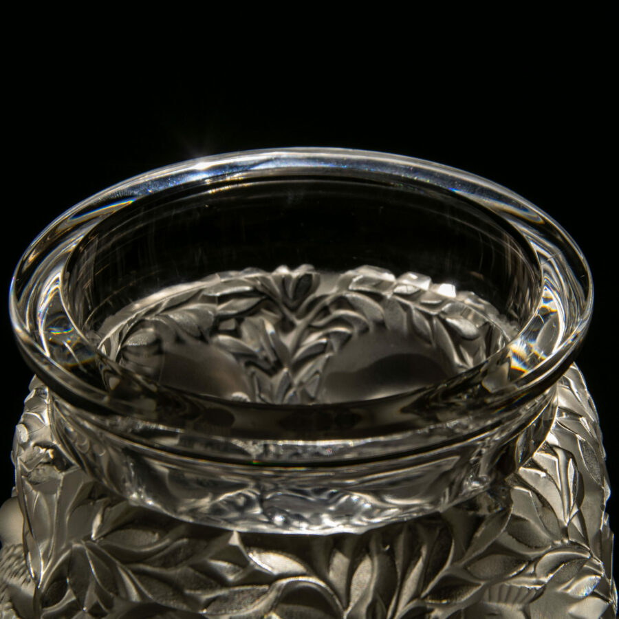 René Lalique Bagatelle Crystal Vase