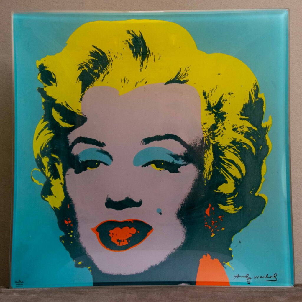 Piatto Quadrato Vetro con Marilyn di Andy Warhol Rosenthal Studio Line