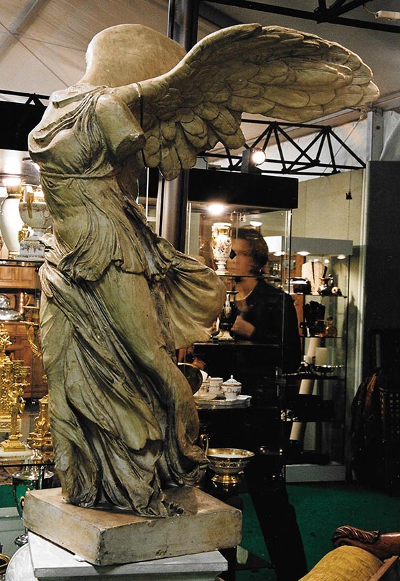The Winged Victory of Samothrace in our booth