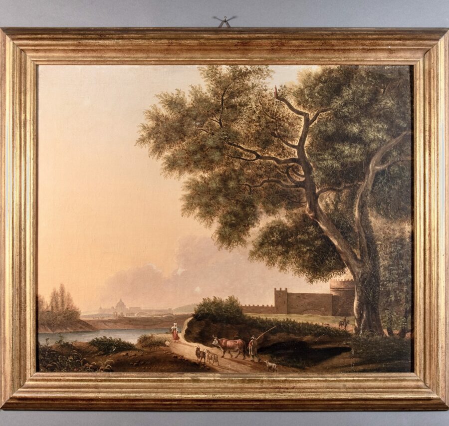 Old Master Painting Roman Countryside