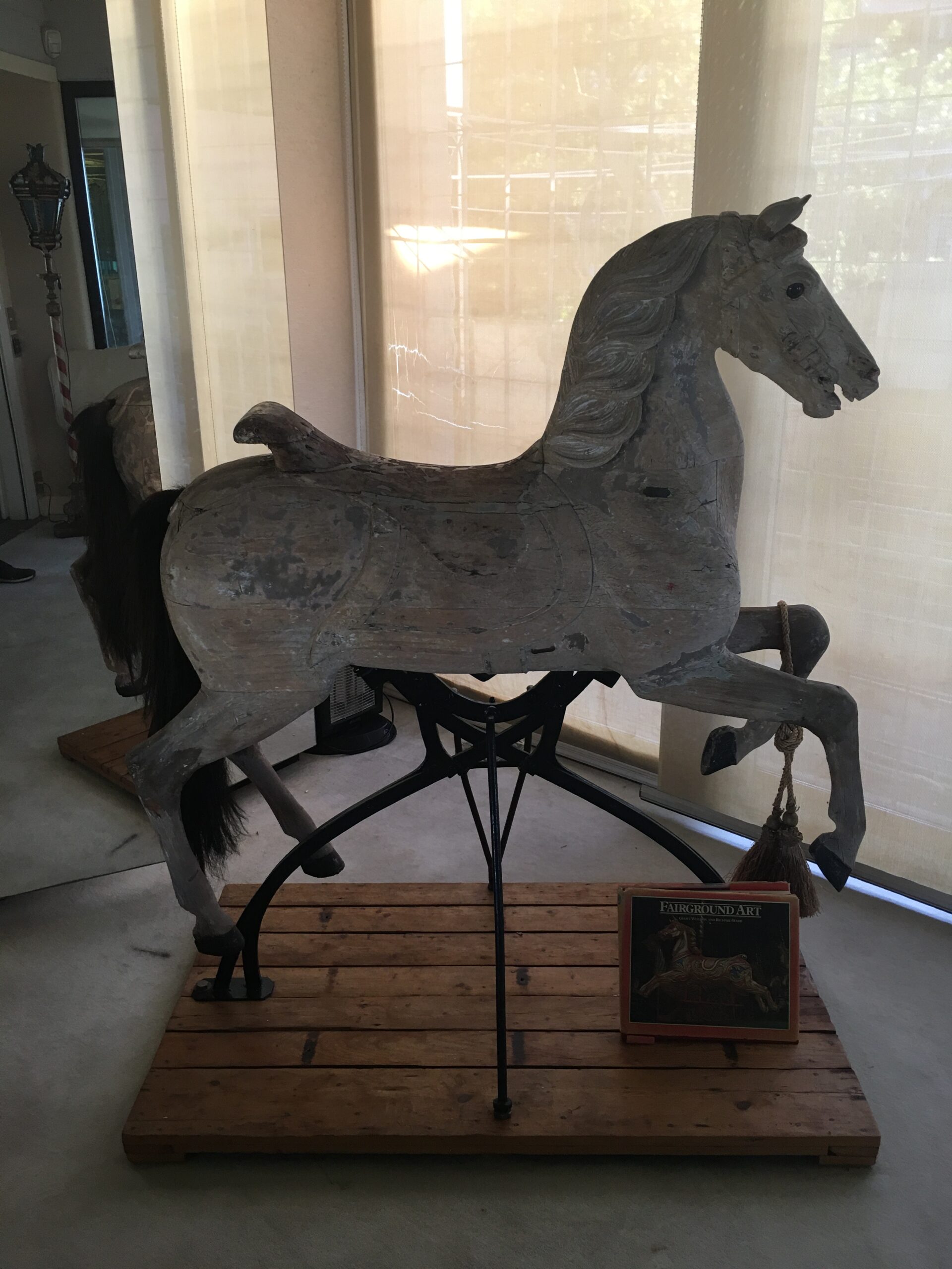 Signed Wooden Carousel Horse by Freidrich Heyn