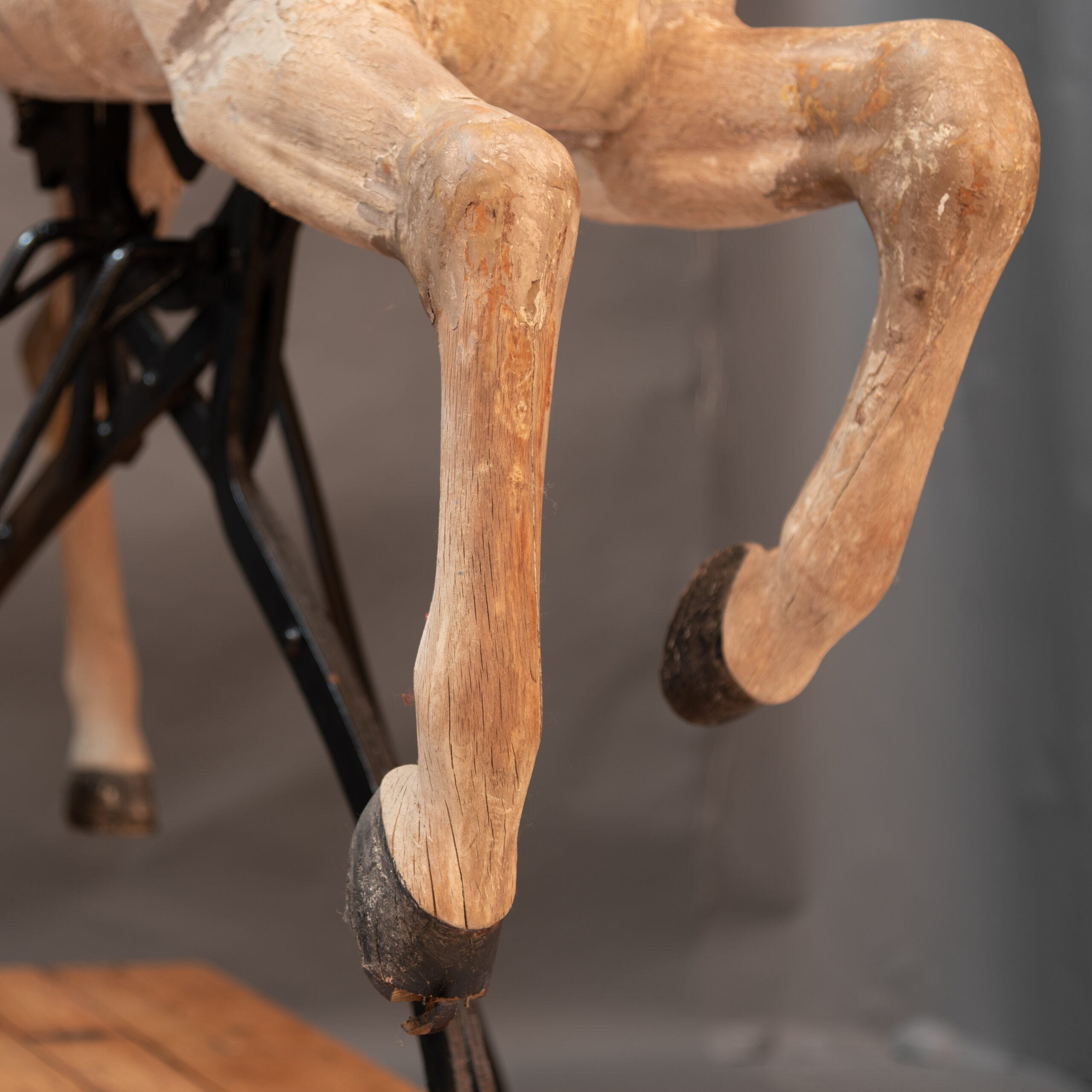 Signed Wooden Carousel Horse by Freidrich Heyn