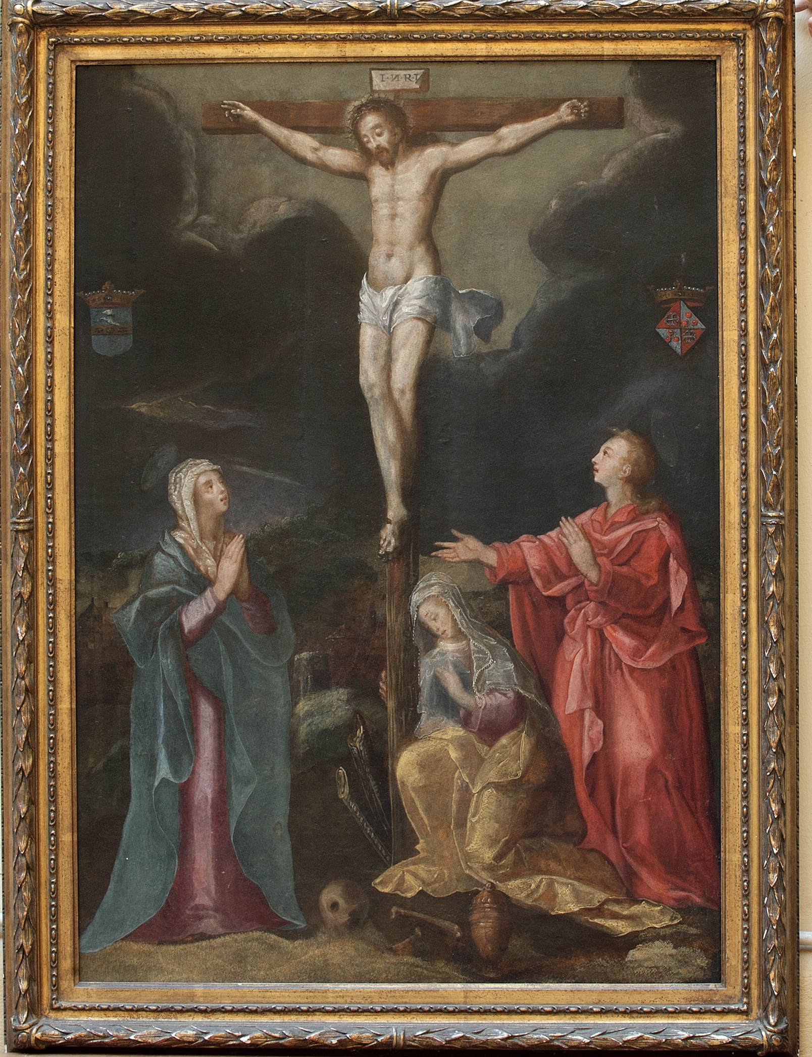 Tableau Ancien Crucifixion Gillis Congnet
