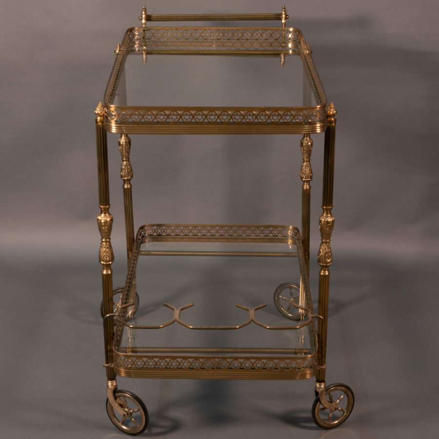 A Hollywood Regency-style trolley