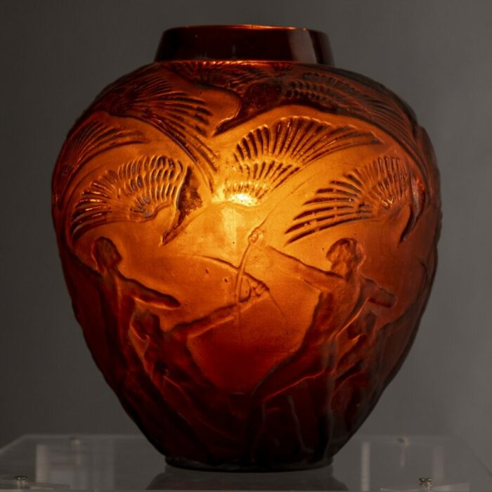 Lalique Archers vase