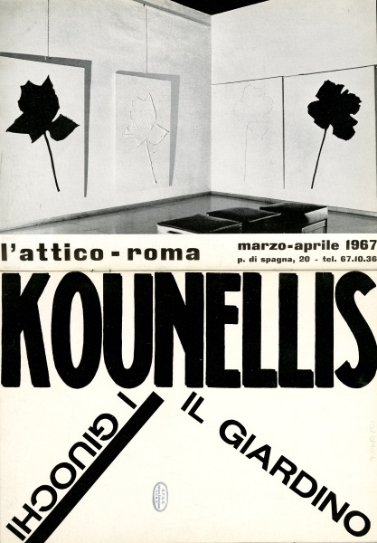 L'Attico affiche du vernissage de Kounellis