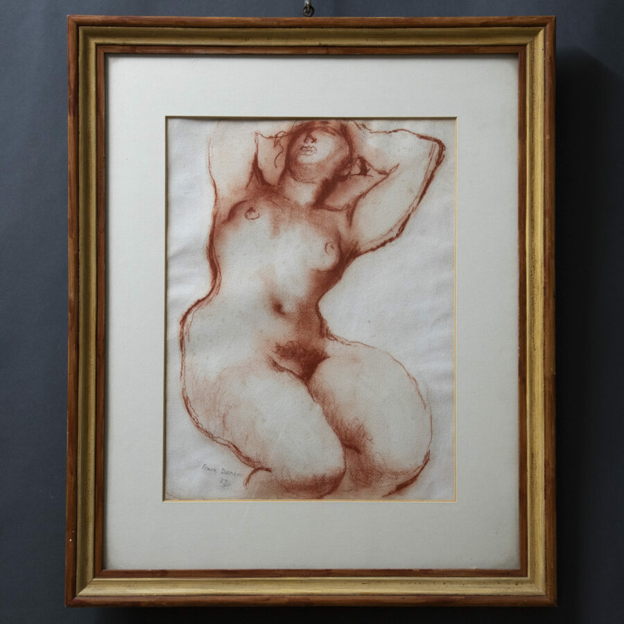 Frank Dobson Red chalk drawing