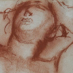 Red chalk drawing by Frank Dobson