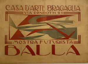 affiche d'exposition futuriste Balla 
