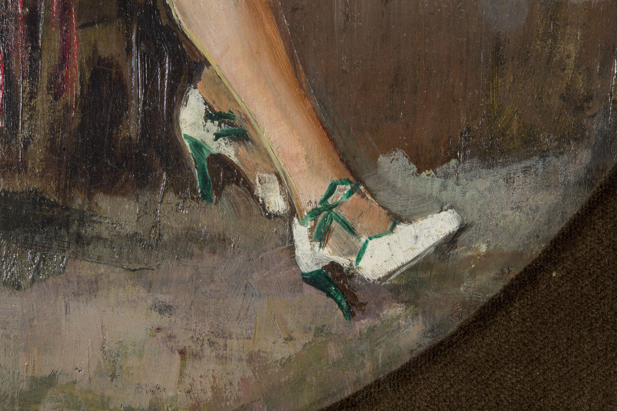 White shoe detail  modern artwork by Francesco Galante