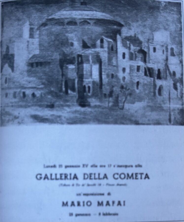 Catalogo mostra Mario Mafai Galleria della Cometa 1937