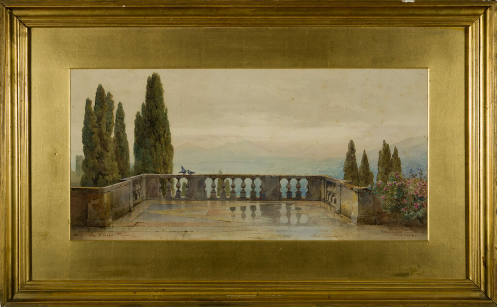 Ettore Roesler Franz Villa d'Este œuvre sur papier