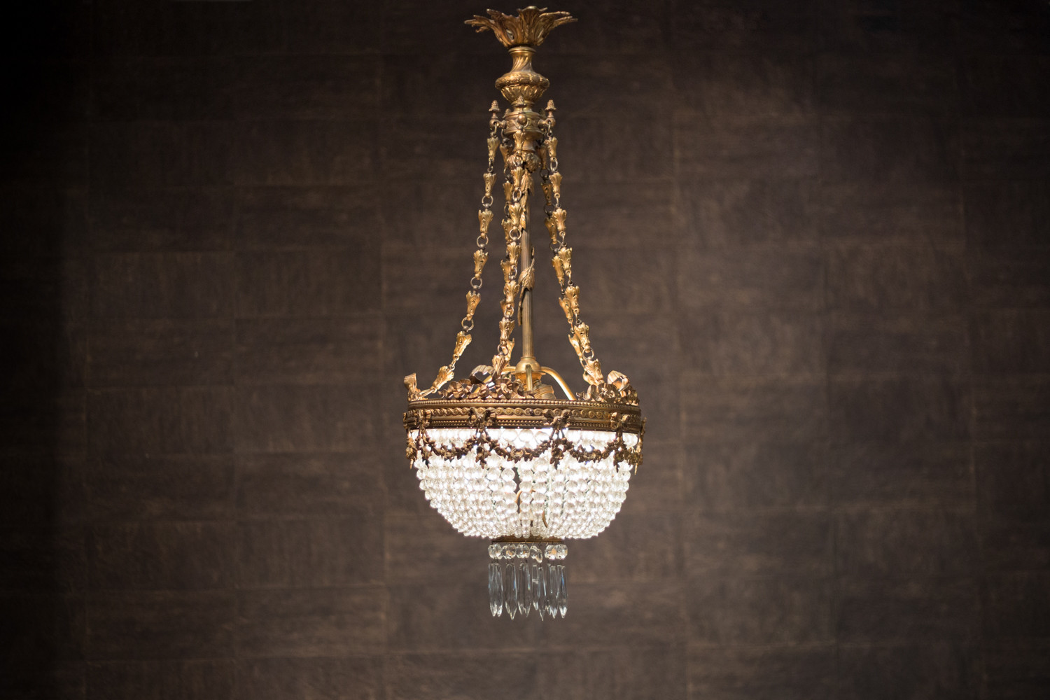 Napoleon III French bronze chandelier