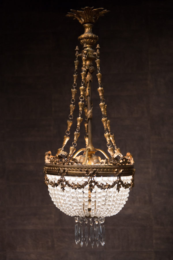 Napoleon III french bronze chandelier