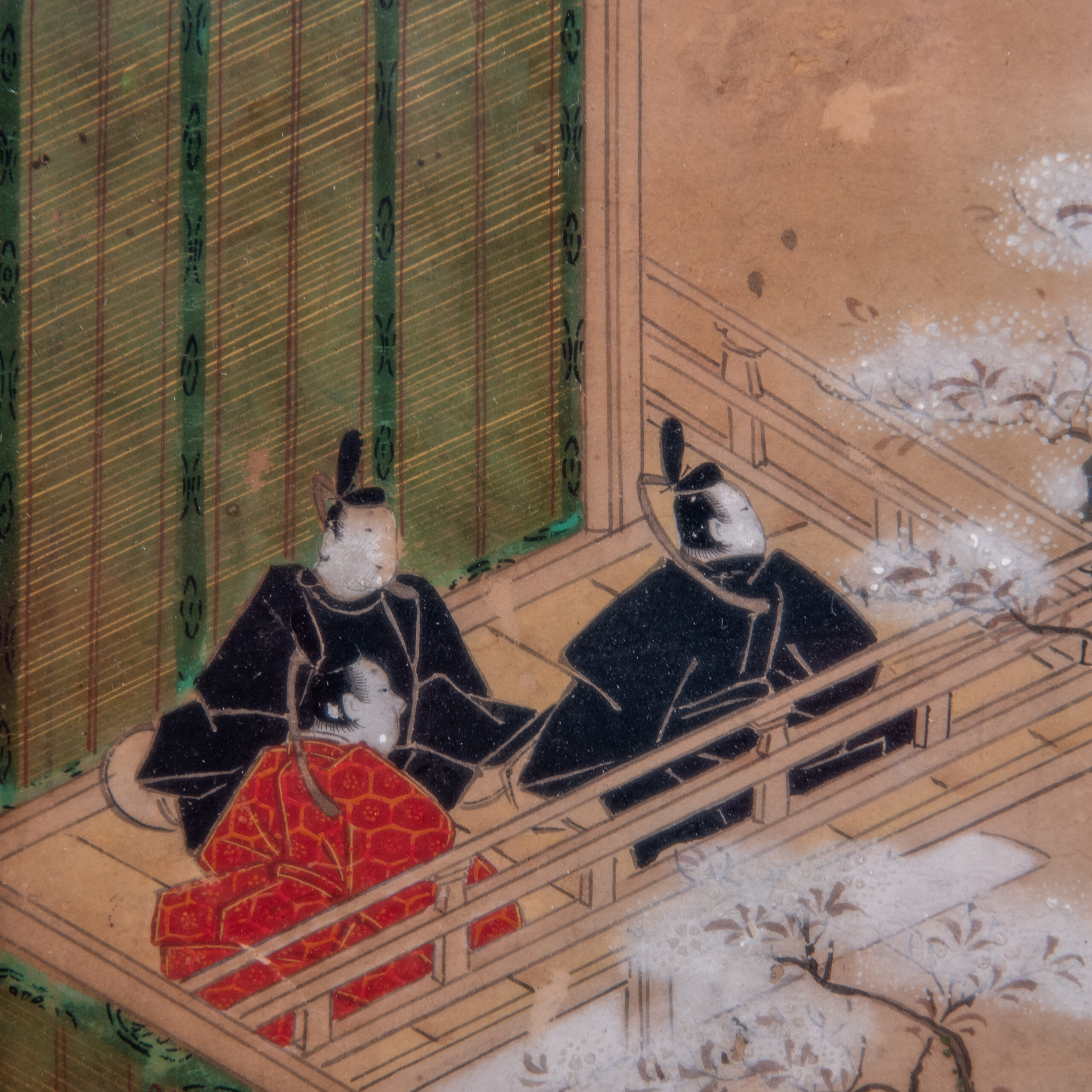 Quadro Antico Giapponese ad Inchiostro Epoca Edo