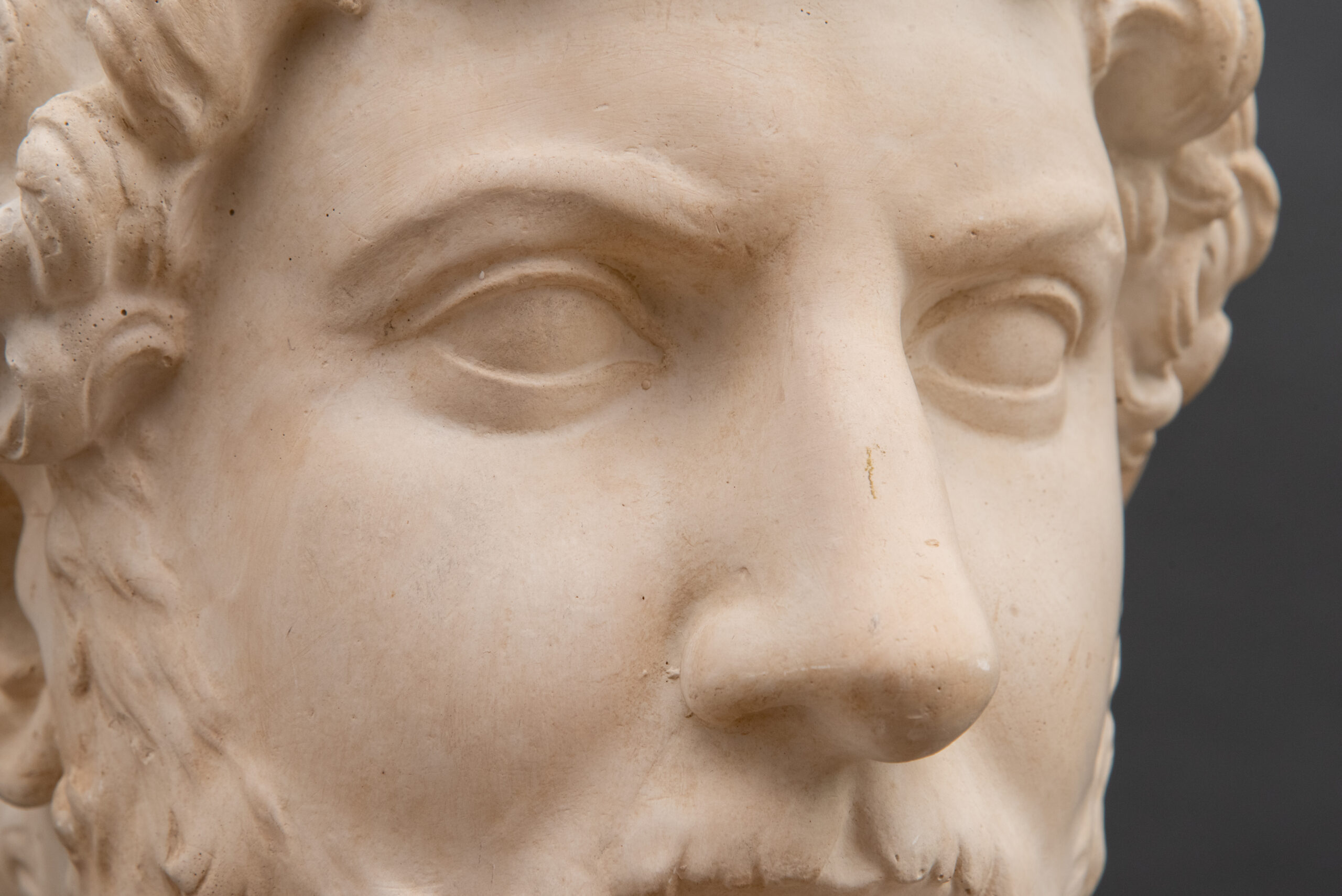 Antico Busto in Gesso Imperatore Adriano XIX Secolo