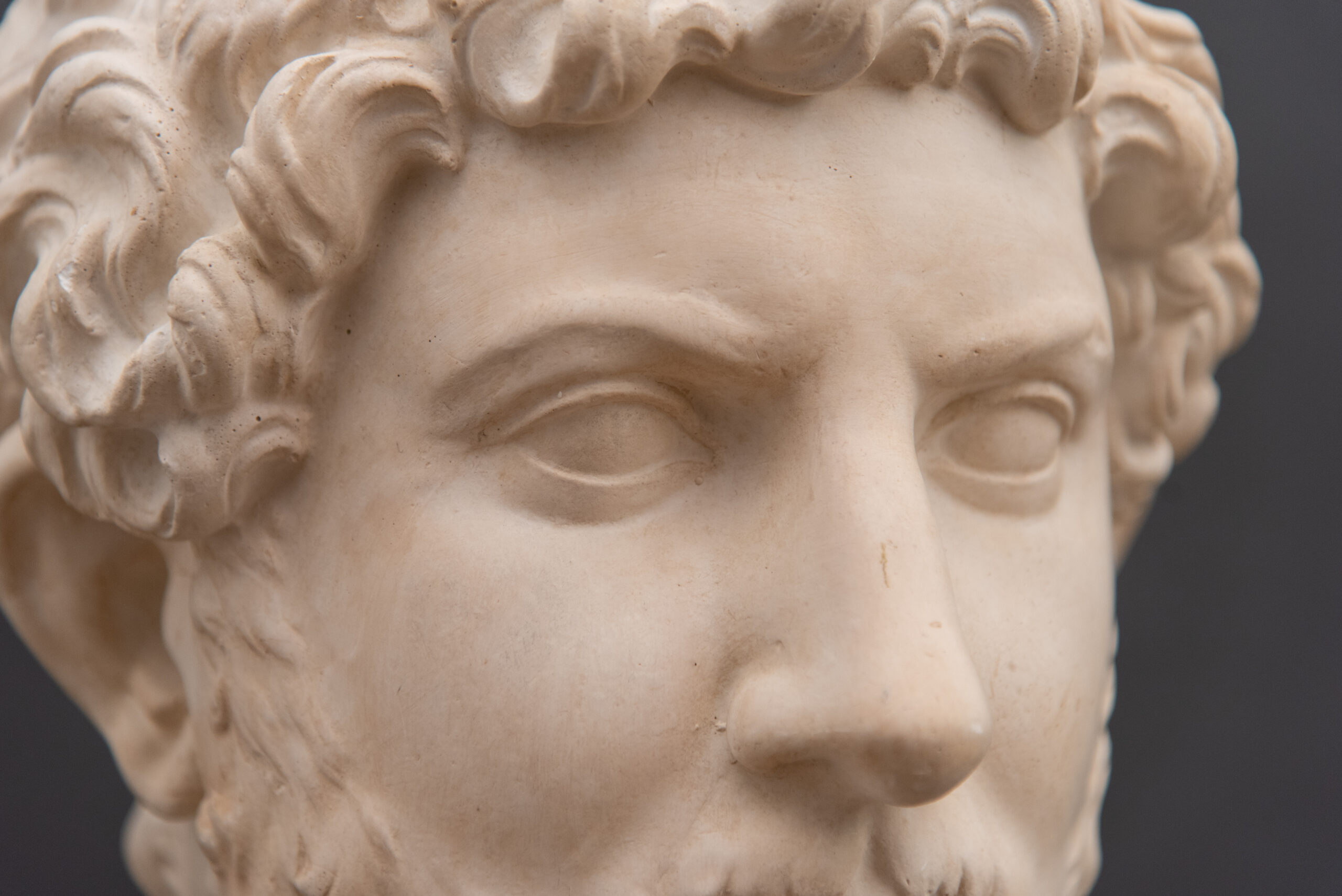 Antico Busto in Gesso Imperatore Adriano XIX Secolo