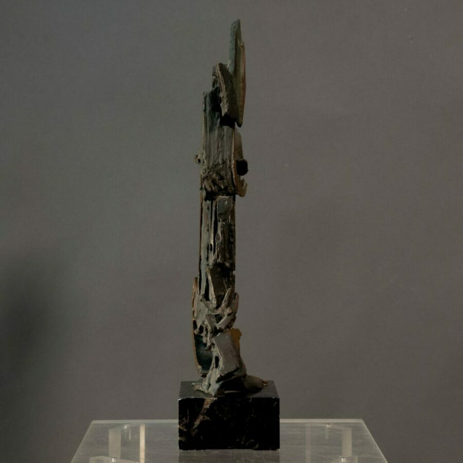 Aldo Caron Bronze sculpture Untitled signed and dated 1975