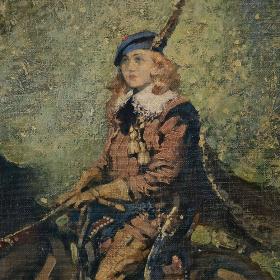 Thomas Hutchison Peddie painting detail for sale on Egidi MadeinItaly