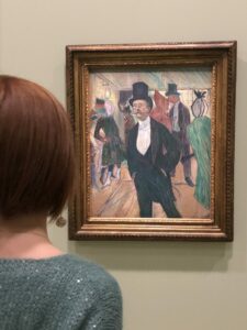 Olio su Carta Monsieur Fourcade byToulouse Lautrec