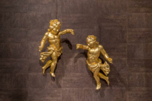 Coppia Angeli Dorati Roma XVIII Secolo