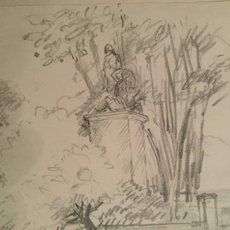 Gérard Diaz Dessin sur Papier Signé