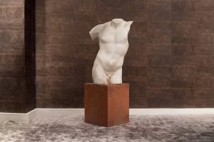 Scultura Gladiatore Borghese in Gesso