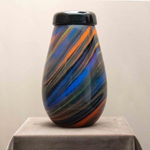 Vase en Verre Arte Vetro Murano Missoni Années 80
