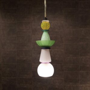 Modern Hanging Lamp Cesendello Murano Glass
