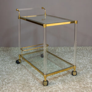 Modern Cart Bar Brass Italian Trolley