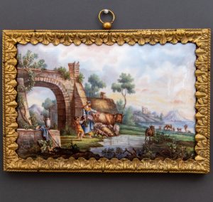 Period Hand Painted Porcelain Plaque Sèvres