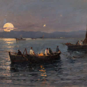 20th-Mid Century Marine Landscape by Attilio Pratella