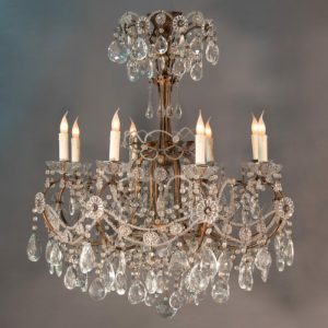 Lustre Napoléon III en cristal