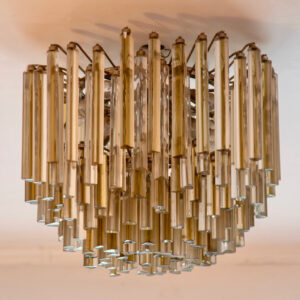 Paolo Venini Coppia lampadari in cristallo