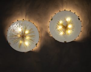 Pair of Modern Murano Glass Sconces
