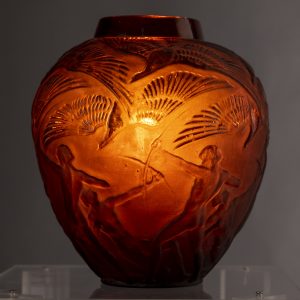 Lalique Archers vase