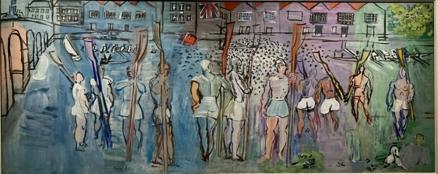 Regatta at Henley -The oarsmen modern painting
