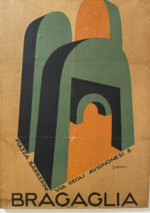 Casa d'arte Bragaglia affiche by Fortunato Depero