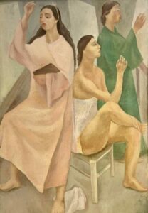 Composition signed Alberto Ziveri 1933 oil on panel