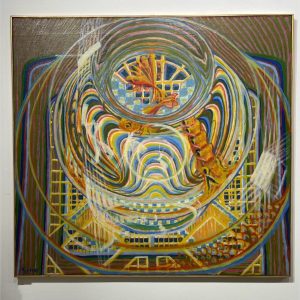 Composition futuriste de Gino Galli sur le thème d’une poissonnerie, 1914